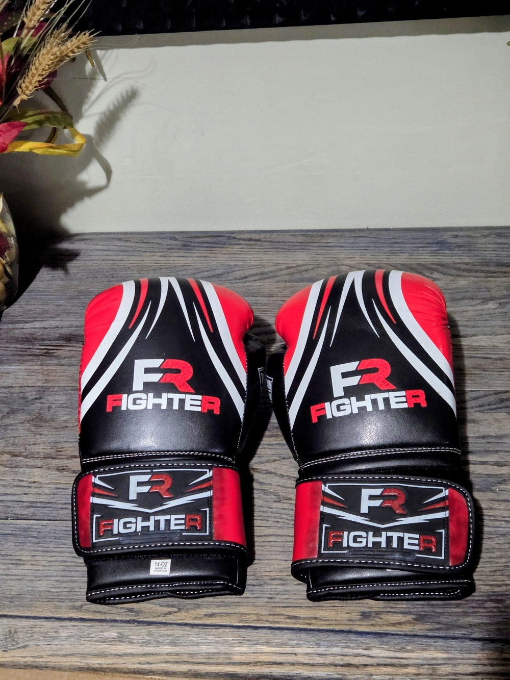 FR Fighter Red & Black Boxing Gloves